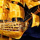 Старинный парусник. Модель корабля из янтаря. Модели. Балтамбер (Янтарь Балтики) (baltamber). Ярмарка Мастеров.  Фото №5