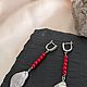 Серьги с барочным жемчугом и красным кораллом. Серьги классические. Story Stone-украшения для ярких. Ярмарка Мастеров.  Фото №4