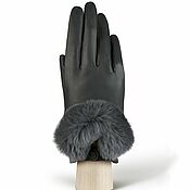 Винтаж handmade. Livemaster - original item Size 7. Car gloves from nature.leather and fur. Labbra. Handmade.