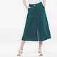 Culottes trousers made of 100% linen, Pantaloons, Tomsk,  Фото №1