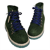 Обувь ручной работы handmade. Livemaster - original item Spruce felt boots with laces. Handmade.