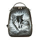 Leather backpack ' Wolfes', Backpacks, St. Petersburg,  Фото №1