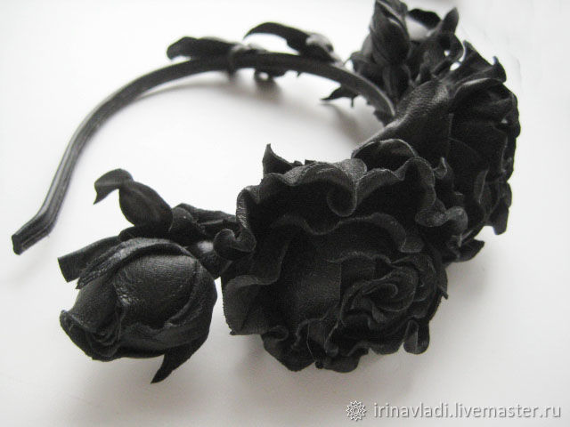 black floral headband