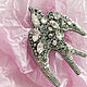 Брошь "Ласточка". Брошь-булавка. Дарья (ms.brooch). Интернет-магазин Ярмарка Мастеров.  Фото №2