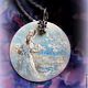 Order Pendant with painted mother of pearl ' Lightness of being '. Picture&miniature lacquer painting. Livemaster. . Pendants Фото №3