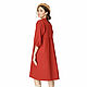 Red blouse dress with wooden buttons. Dresses. ivavavilonskaya. My Livemaster. Фото №4