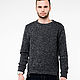 Sweatshirts 'Dark grey'. Mens jumpers. BORMALISA. Online shopping on My Livemaster.  Фото №2