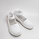 Order Comfort knitted sandals, white cotton. florina34. Livemaster. . Sandals Фото №3