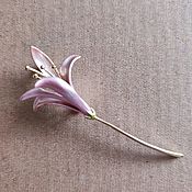 Винтаж: ПРОДАНО! "Бирюзовая орхидея" из Англии, 60-е годы (Б-570)