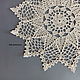 Decorative napkins: Knitted lace napkin No. №50. Doilies. Lace knitting workshop. Lidiya.. My Livemaster. Фото №5