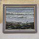 North sea in gray-green scale oil painting 40h50. Pictures. paintmart (oikos). My Livemaster. Фото №6