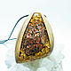 Pendant with leopard jasper and quartz, Amulet, Chelyabinsk,  Фото №1
