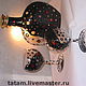 Handmade unique romantic set  for wine `Galaxy for two`, gift for lovers, two people, holiday, birthday.