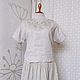 Blusa de lino con manga de una pieza y bordado a mano. Blouses. CreativChik by Anna Krapivina (Creativchik). Ярмарка Мастеров.  Фото №4