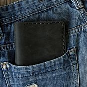 Сумки и аксессуары handmade. Livemaster - original item Grunge style genuine leather wallet. Handmade.