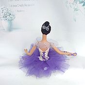 Куклы и игрушки handmade. Livemaster - original item Ballerina Violet Doll New Year`s gift purple. Handmade.