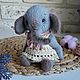 Заказать Слоненок вязаный интерьерный в стиле тедди. Olivia toys. Ярмарка Мастеров. . Амигуруми куклы и игрушки Фото №3