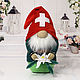 Order Pre-order Swiss gnome, pair gnomes, Christmas gnome handmade. CountryKids - doll with a soul. Livemaster. . Interior doll Фото №3