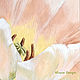 White Tulip oil painting ' Awakening'. Pictures. yuliabogun. Online shopping on My Livemaster.  Фото №2