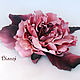 Order Rose brooch'Ingrid'. Silk flowers, cloth flowers. Dizani. Livemaster. . Brooches Фото №3