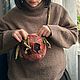 Заказать  Сумочка *Гранат*. Ручная работа. Olivia_knit. Ярмарка Мастеров. . Сумка через плечо Фото №3