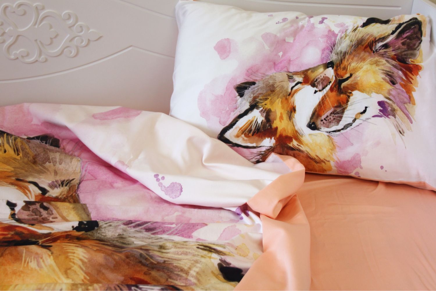 Комплект постельного белья лисы
