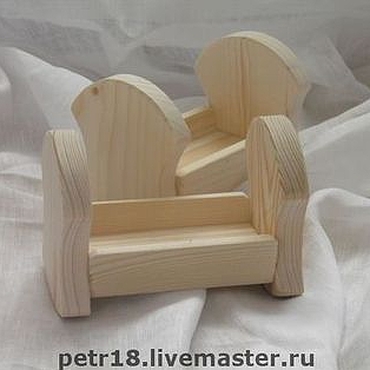 Куклы и игрушки ручной работы. Ярмарка Мастеров - ручная работа Кроватка - качалка для куклы. Handmade.