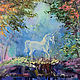 Order 'Mystery at the Forest Pond' original oil painting (triptych). Multicolor Gallery. Livemaster. . Pictures Фото №3