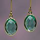 Turquoise Mood drop earrings-pendants Aries Cancer Virgo. Earrings. Mala by Jemma. Online shopping on My Livemaster.  Фото №2