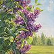 Картина Куст сирени, холст, масло, 80х60 см. Картины. artisbg. Картины маслом. Интернет-магазин Ярмарка Мастеров.  Фото №2