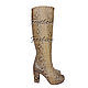 boots Python. Stylish boots made of Python leather on the heel. Fashionable platform boots. Womens boots custom made. High boots made of Python. Beautiful Economie boots with zipper. Womens shoes from