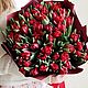 Тюльпаны пионовидные Сорт на выбор Живые Цветы. Подарки на 8 марта. DARK FLORIST Флористика Декор ЦВЕТЫ. Ярмарка Мастеров.  Фото №4