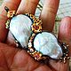 Pendant 'Nereida' with Baroque pearls. Pendants. SELENA. Online shopping on My Livemaster.  Фото №2