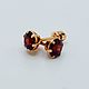  Солнце Танзании. Серьги-пусеты. Gemma-jeweler. Ярмарка Мастеров.  Фото №4