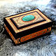 Large chest with malachite, Box, Sertolovo,  Фото №1