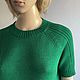 Заказать Джемпер вязаный с коротким рукавом. Cashmere & Wool / Машинное вязание. Ярмарка Мастеров. . Топы Фото №3