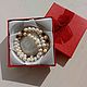 Pearls Natural pearl beads with garnet gift for a woman. Beads2. BalticAmberJewelryRu Tatyana. My Livemaster. Фото №5