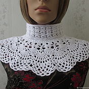 Аксессуары handmade. Livemaster - original item Shirt front-shoulder strap, cotton, white, a gift to mom, wife.. Handmade.