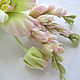 Silk flowers. Decoration brooch pin WHITE ORCHID. Brooches. Irina Vladi. My Livemaster. Фото №5