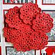 Набор салфеток " Пламя". Салфетки. YUNA-KNIT. Интернет-магазин Ярмарка Мастеров.  Фото №2