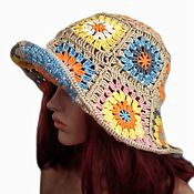 Аксессуары handmade. Livemaster - original item hats: Knitted hat. Granny squares. Trend. Handmade.