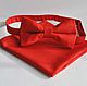 Plain red tie Classic red pocket square, Ties, Moscow,  Фото №1