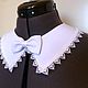 White removable collar universal. Collars. ERIO SHOP. Online shopping on My Livemaster.  Фото №2