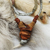 Фен-шуй и эзотерика handmade. Livemaster - original item Guardian: Wolf Fang Amulet in leather. Handmade.