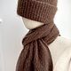 Шапка и шарф из Ангоры. Шапки. Lesi_knit. Интернет-магазин Ярмарка Мастеров.  Фото №2