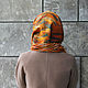 Order Felted Snood with fringe Orange scarf-loop. snezhana-snezhina (snezhanap). Livemaster. . Snudy1 Фото №3