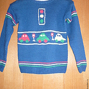 вязаный детский свитер