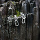 Earrings with carabiner, Pusey silver. Stud earrings. Trinkki. Online shopping on My Livemaster.  Фото №2
