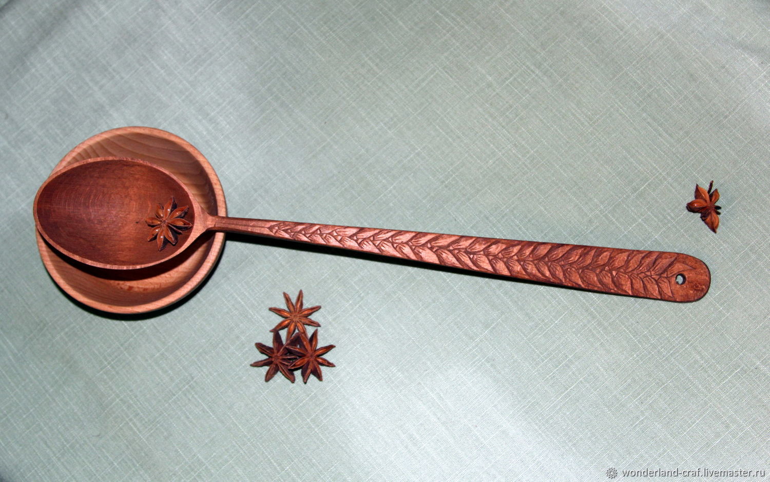 Ложка - черпалка деревянная резная, обережная в интернет-магазине на ...