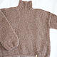 Вязаный свитер из кидмохера. Свитеры. Knit by Heart - Вязаная одежда 富. Интернет-магазин Ярмарка Мастеров.  Фото №2